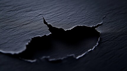 Poster - Cracked surface detail close-up abstract photography dark environment artistic viewpoint texture exploration