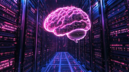 Poster - data-driven future exploring ai in technology digital landscape cyber environment futuristic viewpoi