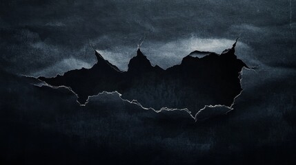 Poster - Mysterious dark fragment abstract art digital design mysterious atmosphere close-up view conceptual depth