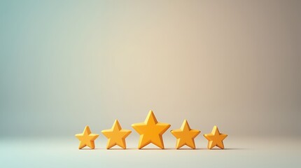 Poster - Customer Satisfaction Rating Application Interface with Five Star System for Comprehensive Feedback Collection and Analysis