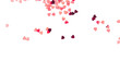 © Anna - Red hearts on transparent background. Valentine's day concept.