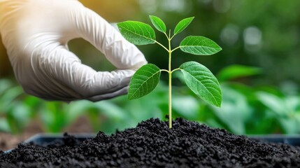 Poster - Nurturing New Growth   Caring for a Sprout in Fertile Soil