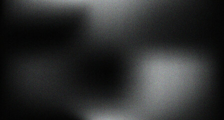 Wall Mural - gradient silver background, monochrome abstract with noise.