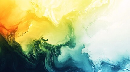 Poster - Colorful abstract background resembling fluid acrylic painting mixing colors