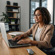 © eserstockphoto - woman working on laptop