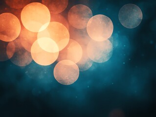 Poster - A blurred background of colorful bokeh lights creating a dreamy, atmospheric effect.