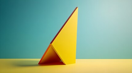 Aufkleber - Creative geometric art installation modern gallery visual design bright environment minimalist viewpoint abstract concept