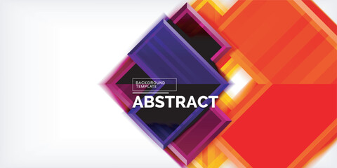 Poster - Arrow symbols created with 3d effects and line texture geometric abstract background