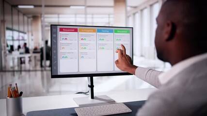 Poster - Kanban Project Management Software On Laptop