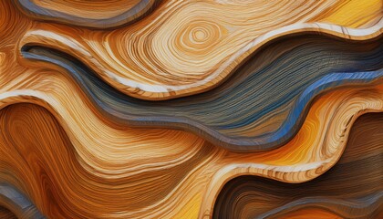 Canvas Print - abstract wood grain grunge texture pattern in shape design. modern retro design style art color