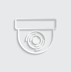 Poster - security camera icon. security camera symbol on white background.
