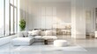 © Nosheen - High-end elegant transparent image of a sophisticated living room with contemporary furniture, suitable for interior design marketing. 32k, full ultra HD, high resolution