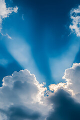 Wall Mural - beautiful blue sky and clouds natural background