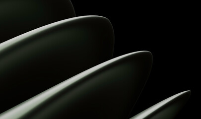 Poster - Elegant Monochrome Digital Art with Sophisticated Lighting Effects