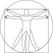 © MicroOne - Famous man silhouette. Art symbol. Human anatomy