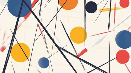 Poster - A creative illustration of abstract line art with various thicknesses and angles, forming a dynamic pattern that evokes feelings of modernity and innovation.