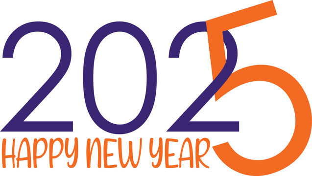 2025 Vector Illustration Text Design
