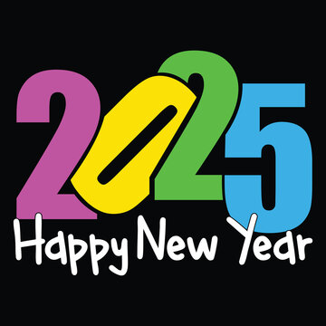 2025 Vector Illustration Text Design