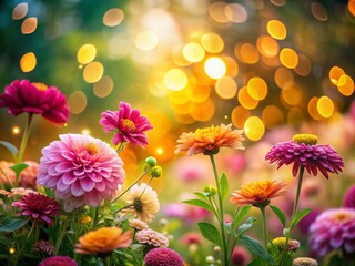 Fototapete - Captivating Bokeh Effect with Beautifully Blurred Backgrounds for Stunning Nature Photography and Dreamy Portraits in Soft Focus, Ideal for Creative Projects and Art Displays