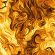 © Kiatisak78 - Majestic Lion in Flowing Mane Bathed in Golden Sunlight - A Captivating Digital Art Pattern for Nature and Wildlife Enthusiasts
