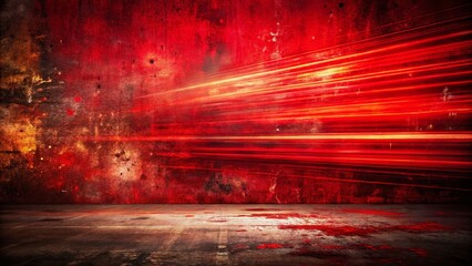 Poster - Captivating Long Exposure Red Grunge Background for Abstract Art and Design Projects, Featuring Dynamic Textures and Vivid Colors for Creative Inspiration
