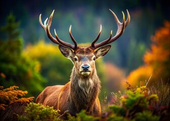 Poster - Captivating Portrait Photography of a Majestic Animal in Nature, Blending the Beauty of Wildlife with Stunning Environmental Backdrops and Intricate Details, Perfect for Stock Collection