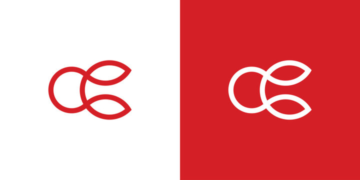 C logo abstract circle, simple C logo, simple mono line