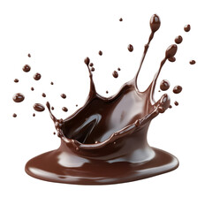 Wall Mural - Rich chocolate splash creating dynamic visual impact