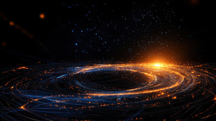 Aufkleber - Dynamic swirling lights create mesmerizing cosmic effect