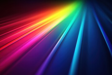 Poster - Bright Neon Spectrum with Glowing Colors Capturing the Essence of Vibrant Light and Energy in a Beautiful Abstract Artwork