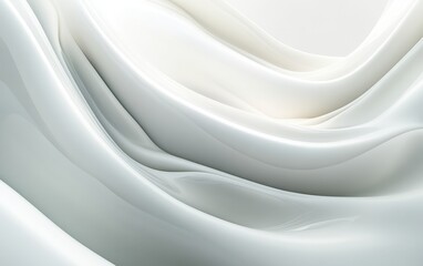 Poster - Smooth Abstract Background with Flowing Shapes Creating a Calming Atmosphere Ideal for Use in Modern Design Projects and Digital Art