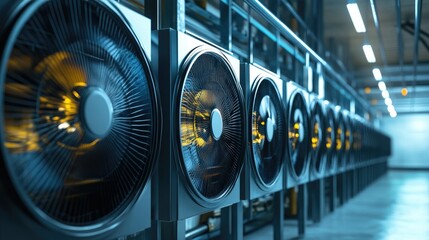 Poster - Industrial Cooling Fans in a Modern Data Center Efficiently Managing Heat with Advanced Technology to Ensure Optimal Performance and Reliability for Computing Systems