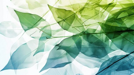 Poster - Exploring algorithmic leaf vein patterns in soft green gradients an infinite recursive design in nature