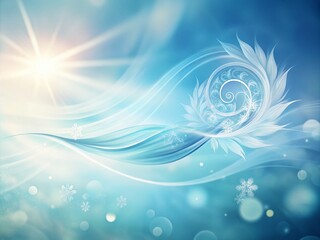 Poster - Ethereal Wind Element Symbol: A Serene Representation of Nature's Breath with Soft Hues and Copy Space for Text Integration