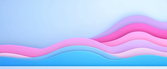 Poster - an abstract blue background with a light effect, presenting a modern and realistic color gradient ba