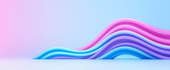 Poster - a modern, realistic illustration featuring an abstract blue background with a light effect, showcasi