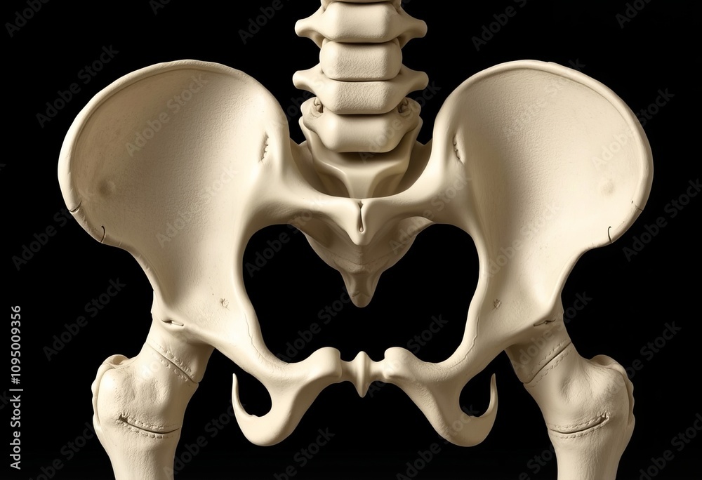 Human Bone Triangular Like Stock-Foto „Sacrum The triangular bone at the base of the spine ...