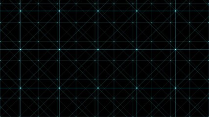 Poster - Glowing matrix web futuristic neon glowing light checkered abstract animation background