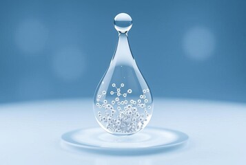 Wall Mural - Nanofluid Drop A droplet containing nanoparticles