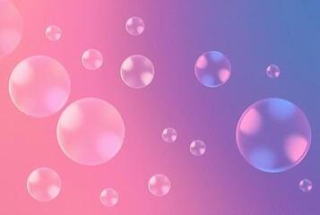 Wall Mural - _. Gradient Bubbles - Bubbles with smooth color gradients.