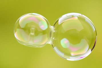 Wall Mural - Crystalline Bubbles Bubbles with a crystalline faceted structure