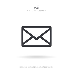 Aufkleber - New message notification concept on realistic smartphone mockup. New email pop up. Incoming, open messaging. Chatting, mail, post, letter symbol, sign, emblem with new notification for UI UX website