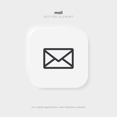 Aufkleber - New message notification concept on realistic smartphone mockup. New email pop up. Incoming, open messaging. Chatting, mail, post, letter symbol, sign, emblem with new notification for UI UX website