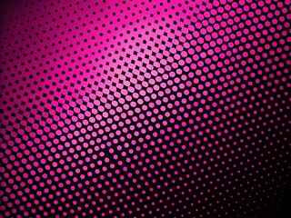 Poster - Pink Halftone Dots Background for Creative Projects and Modern Designs