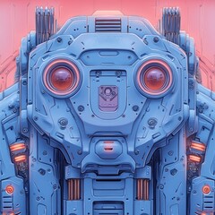 Poster - Cybernetic Machine Face