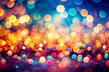 Fototapete - Stunning Bokeh Effect Wallpaper for 1920 x 1080 Resolution, Perfect for Adding a Touch of Elegance and Color to Your Desktop Background or Digital Displays