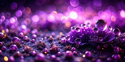 Poster - Stunning High Depth of Field Image with a Rich Purple and Black Background, Perfect for Creative Projects, Digital Art, and Modern Aesthetic Designs