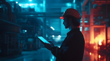 Poster - A professional using IoT-integrated smart wearables to control 3D glowing productivity analytics with 2D actionable insights. 4k resolution, Cinematic Scene