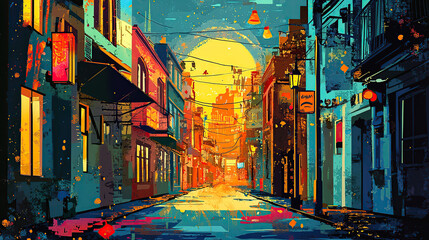 Naklejka na meble street, city, car, traffic, road, building, cars, urban, transportation, train, generative, ai, architecture, taxi, old, travel, cuba, transportation, town, new york, buildings, house, driving, downto