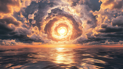 Wall Mural - vortex swirls clouds